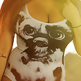 Pookie naked & blowing bubbles - image 